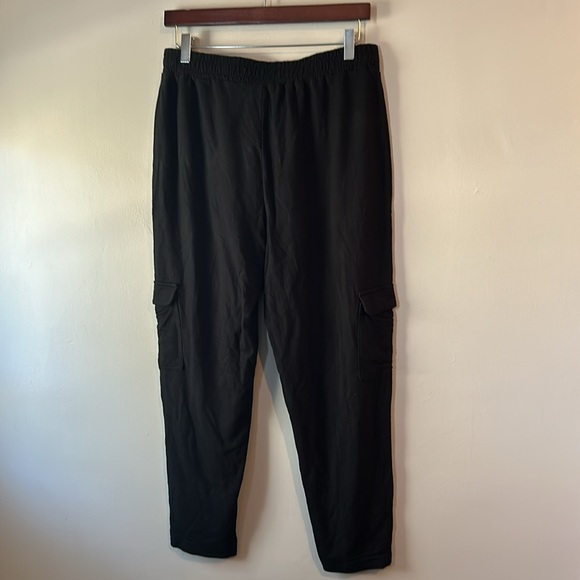 Black Banana Republic Cargo Style Sweat Pants Size Medium - Picture 3 of 6